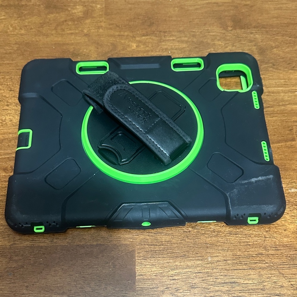 Black and Green Tablet Case